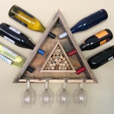 triangle wine rack