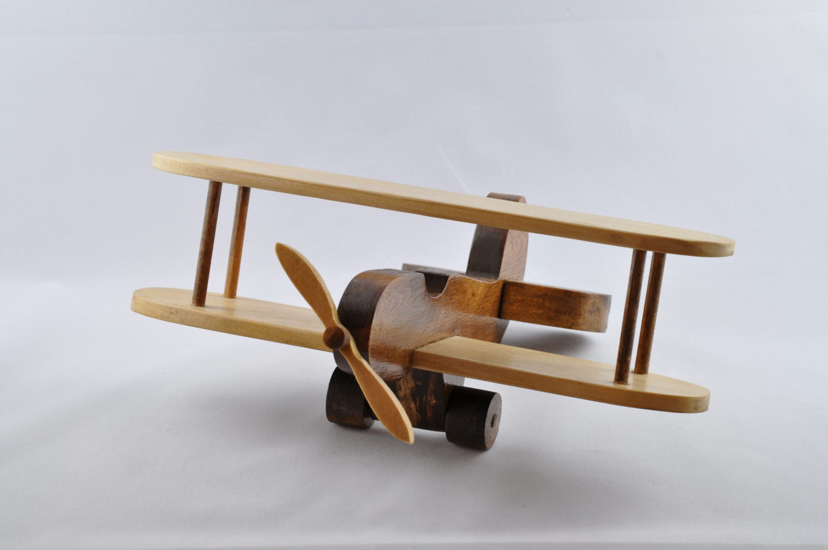 This handmade bi-plane will keep your child's imagination soaring. Makes a fun toy for a child or a nostalgic keepsake for an adult.