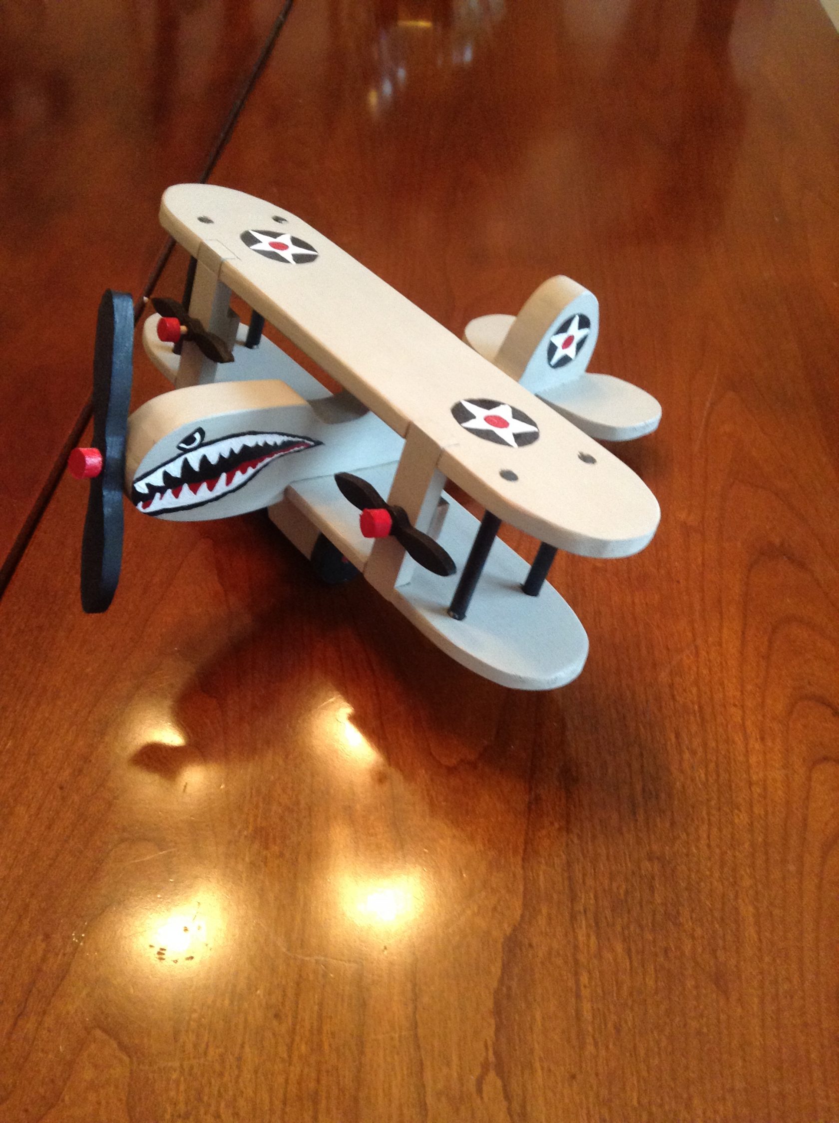 hand painted bi-plane